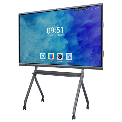 شاشة 65 بوصة 4K LCD لتدريس السبورة الذكية التفاعلية التي تعمل باللمس