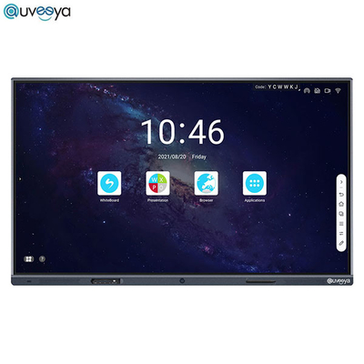 شاشة تفاعلية 4K تعمل بنظام ذكري المظهر Windows Lcd 75 بوصة للفصول الدراسية