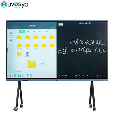 شاشة تفاعلية X5PRO Educational Flat 4k التفاعلية 75 بوصة مع الكاميرا