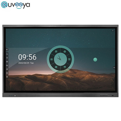 لوحة Auveeya UHD سمارت بورد شاشة عرض تفاعلية رقمية 65 75 86 بوصة